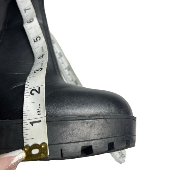 H & M Divided Chelsea Black  Round Toe Ankle Boots Size 40 - Picture 6 of 11